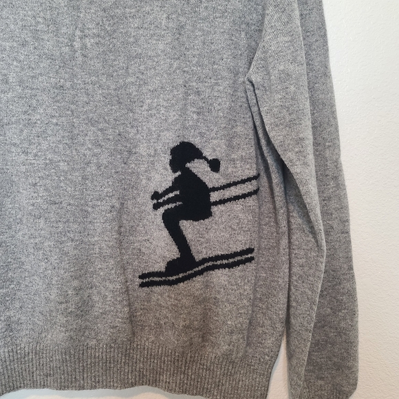 JUMPER1234 Cashmere Ski Sweater Riverstone Black NWT Size 4 - Picture 9 of 11